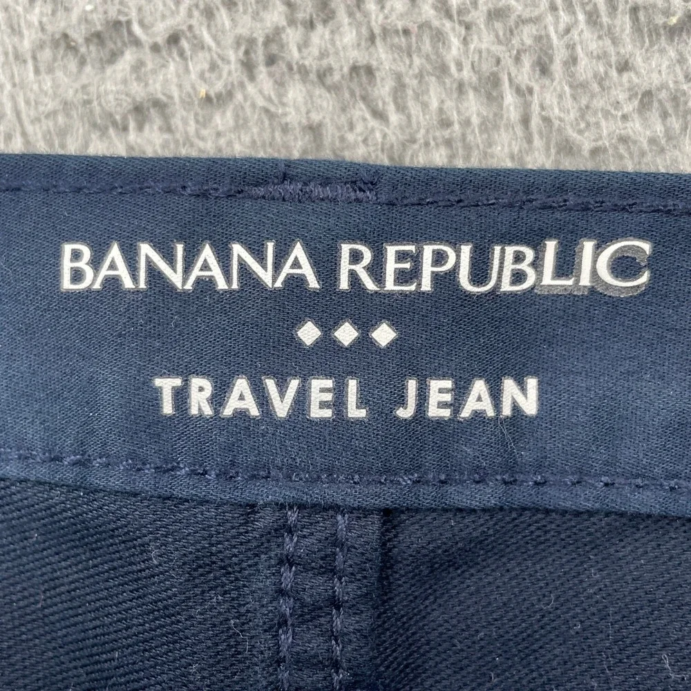 Banana Republic Pants Mens 31x30 Blue Travel Jean Slim Fit Stretch Navy
